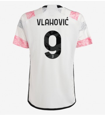 Juventus Dusan Vlahovic #9 Koszulka Wyjazdowych 2023-24 Krótki Rękaw